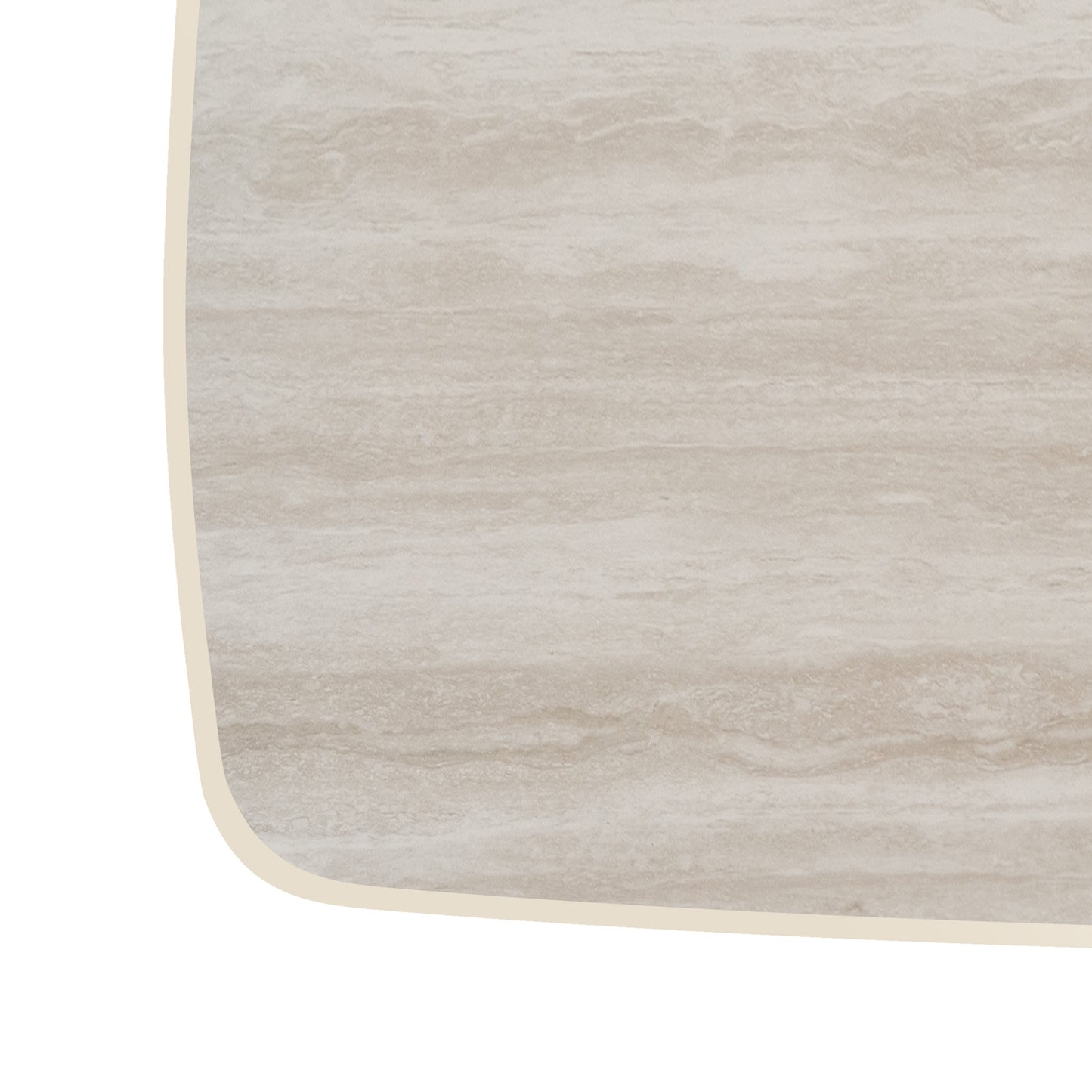 ECLIPSE 140cm Console Table with Travertine look Top - Ivory