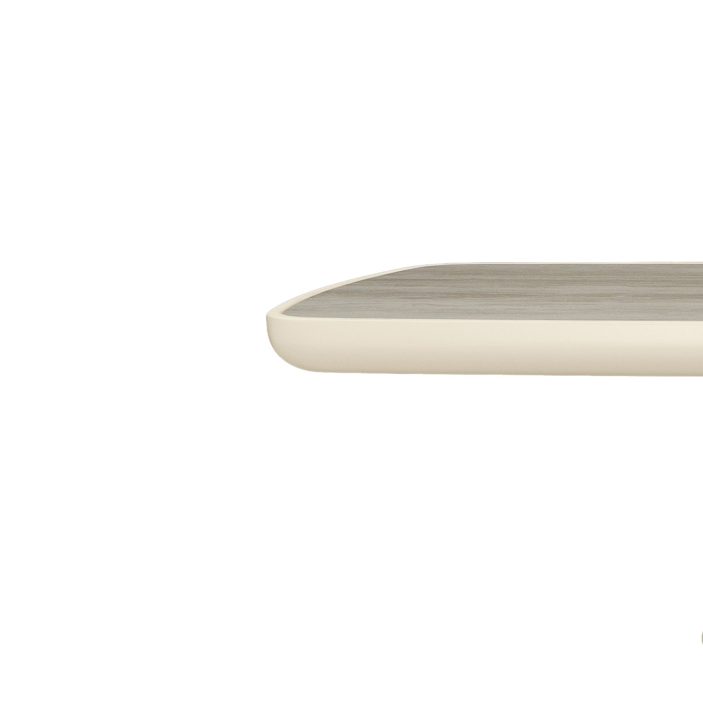 ECLIPSE 140cm Console Table with Travertine look Top - Ivory