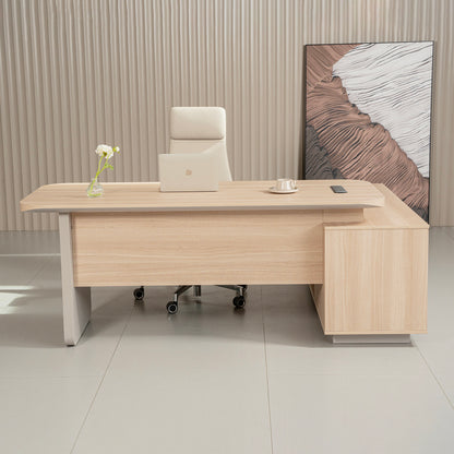 ORBAN Reversible Executive Desk 200cm - Oak