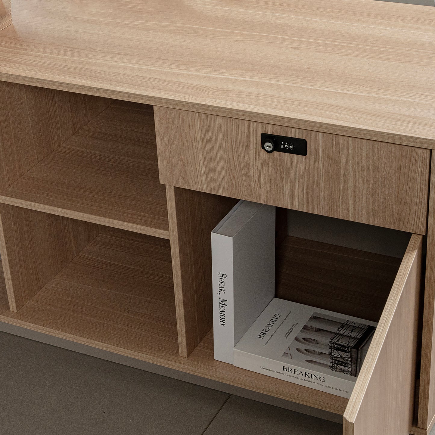 ORBAN Reversible Executive Desk 200cm - Oak