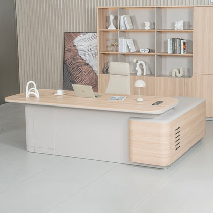 ORBAN Executive Desk Left Return 240cm - Oak
