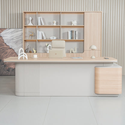 ORBAN Executive Desk Left Return 240cm - Oak