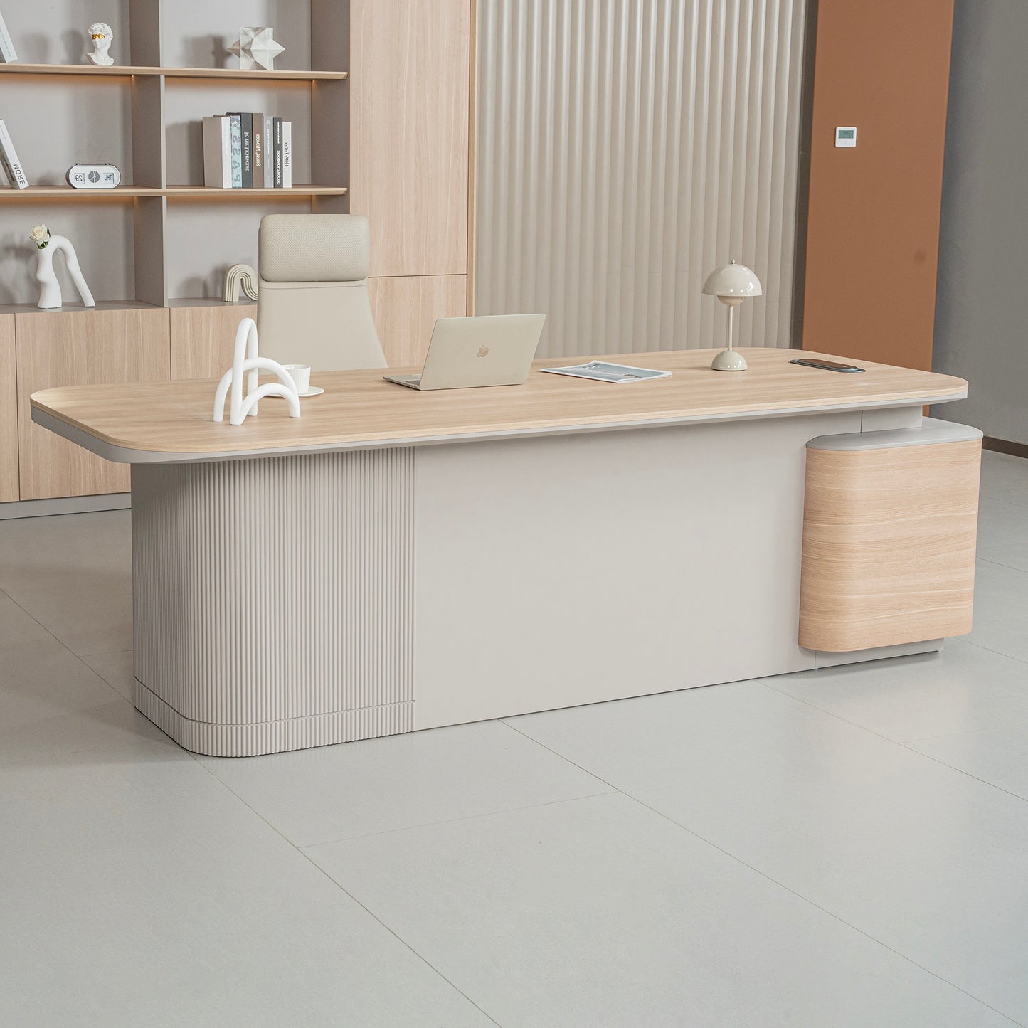 ORBAN Executive Desk Left Return 240cm - Oak