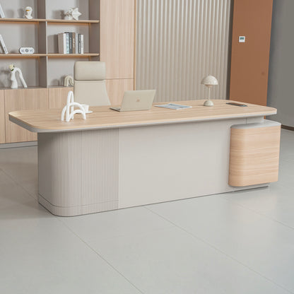 ORBAN Executive Desk Left Return 240cm - Oak