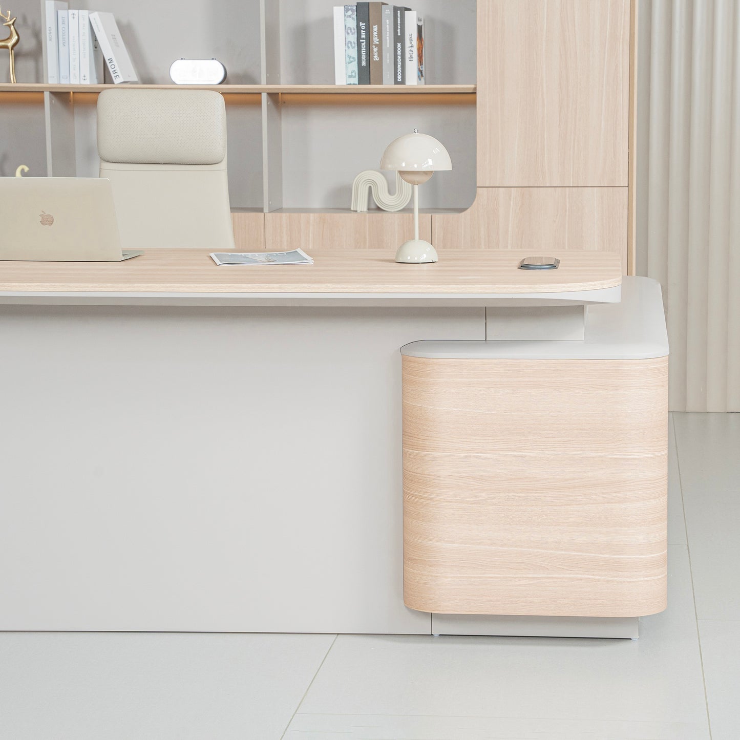 ORBAN Executive Desk Left Return 240cm - Oak