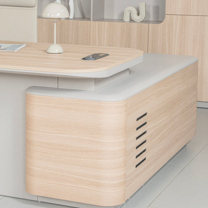 ORBAN Executive Desk Left Return 240cm - Oak