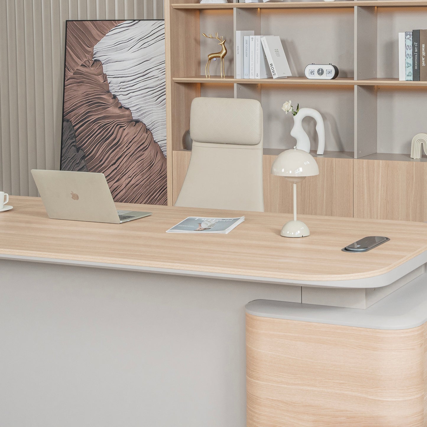 ORBAN Executive Desk Left Return 240cm - Oak