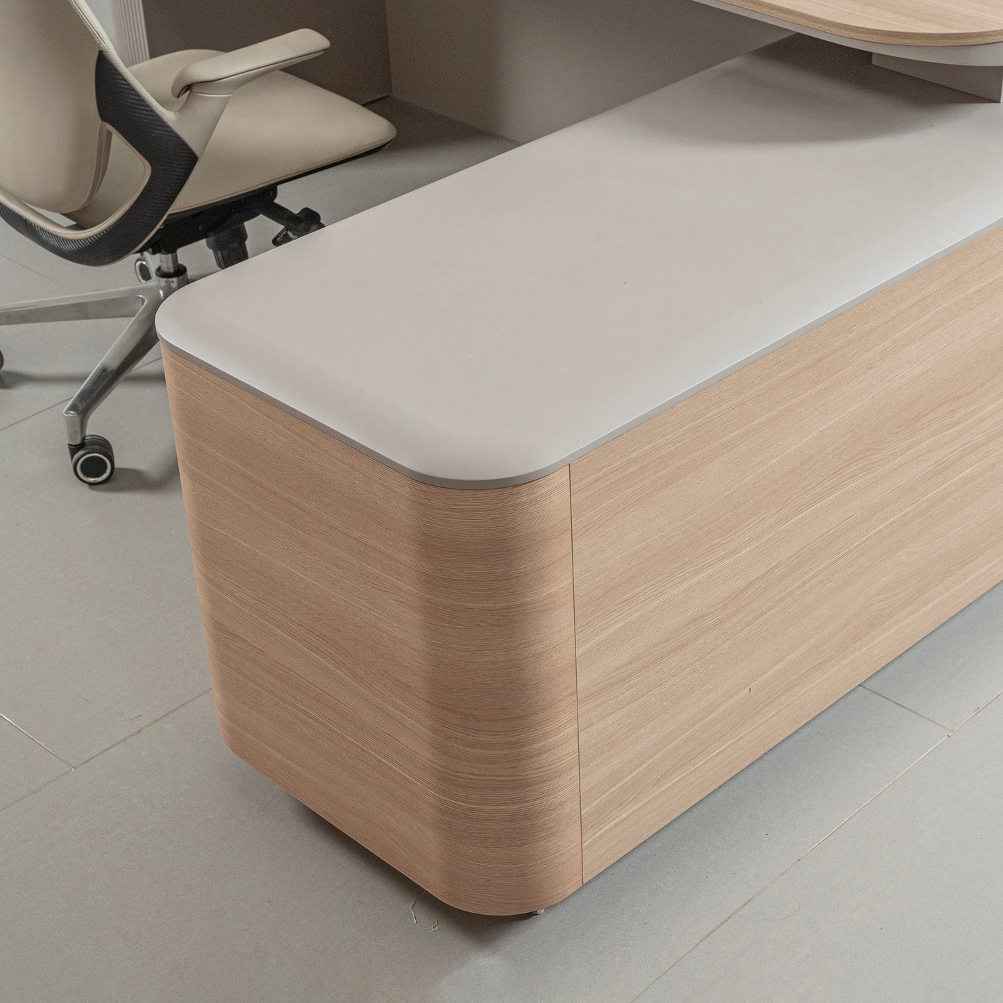 ORBAN Executive Desk Left Return 240cm - Oak