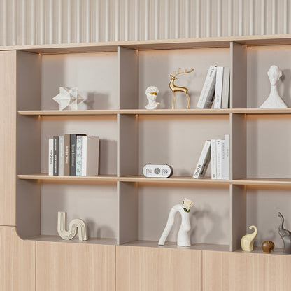 ORBAN 240cm Wall Storage & Display Unit – Oak
