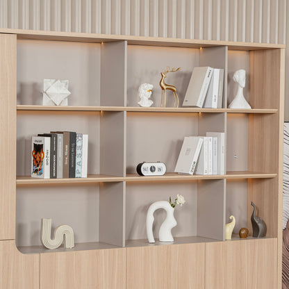 ORBAN 240cm Wall Storage & Display Unit – Oak