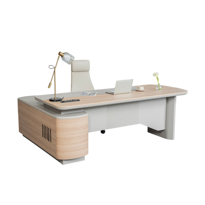 IDALY Executive Desk Right Return 220cm - Oak