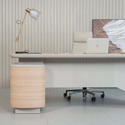IDALY Executive Desk Right Return 220cm - Oak