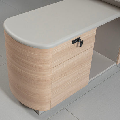 IDALY Executive Desk Left Return 220cm - Oak