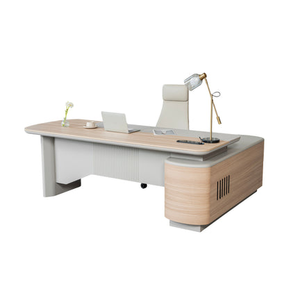 IDALY Executive Desk Left Return 220cm - Oak