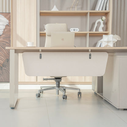 KELIAN Reversible Executive Desk with Return - 180cm - Oak