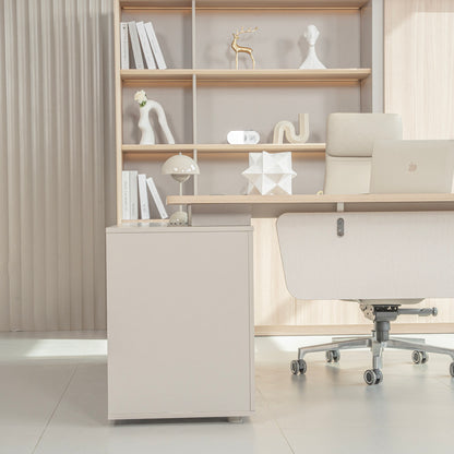 KELIAN Reversible Executive Desk with Return - 180cm - Oak