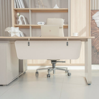 KELIAN Reversible Executive Desk with Return - 180cm - Oak