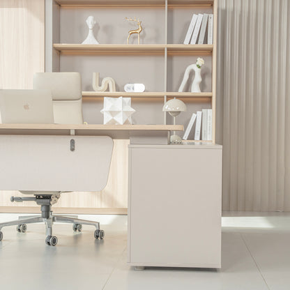 KELIAN Reversible Executive Desk with Return - 180cm - Oak