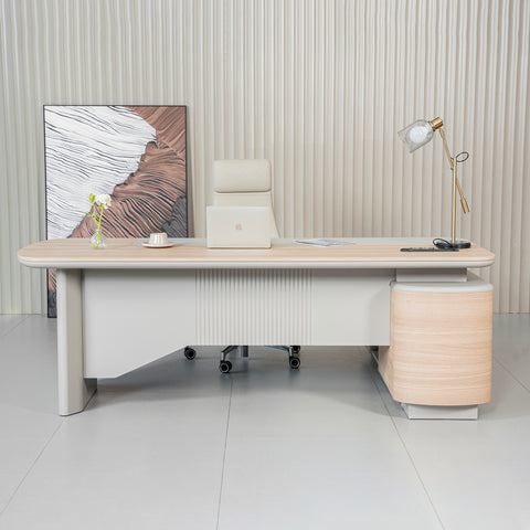 KELIAN EXECUTIVE DESK REVERSIBLE 180X160CM OAK