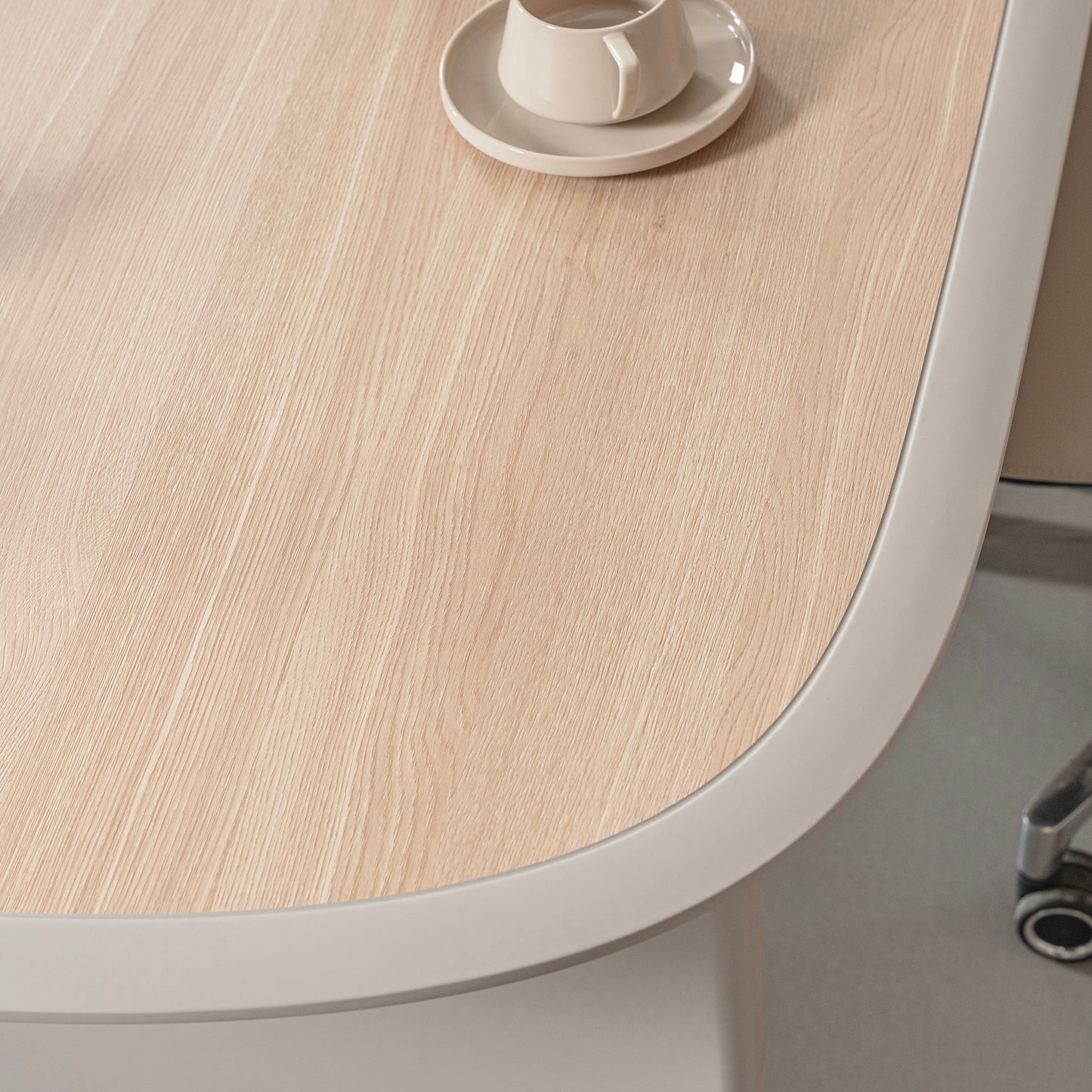 KELIAN  Reversible Executive Desk with Return 160-180cm - Oak