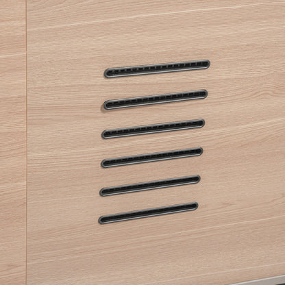 KELIAN  Reversible Executive Desk with Return 160-180cm - Oak