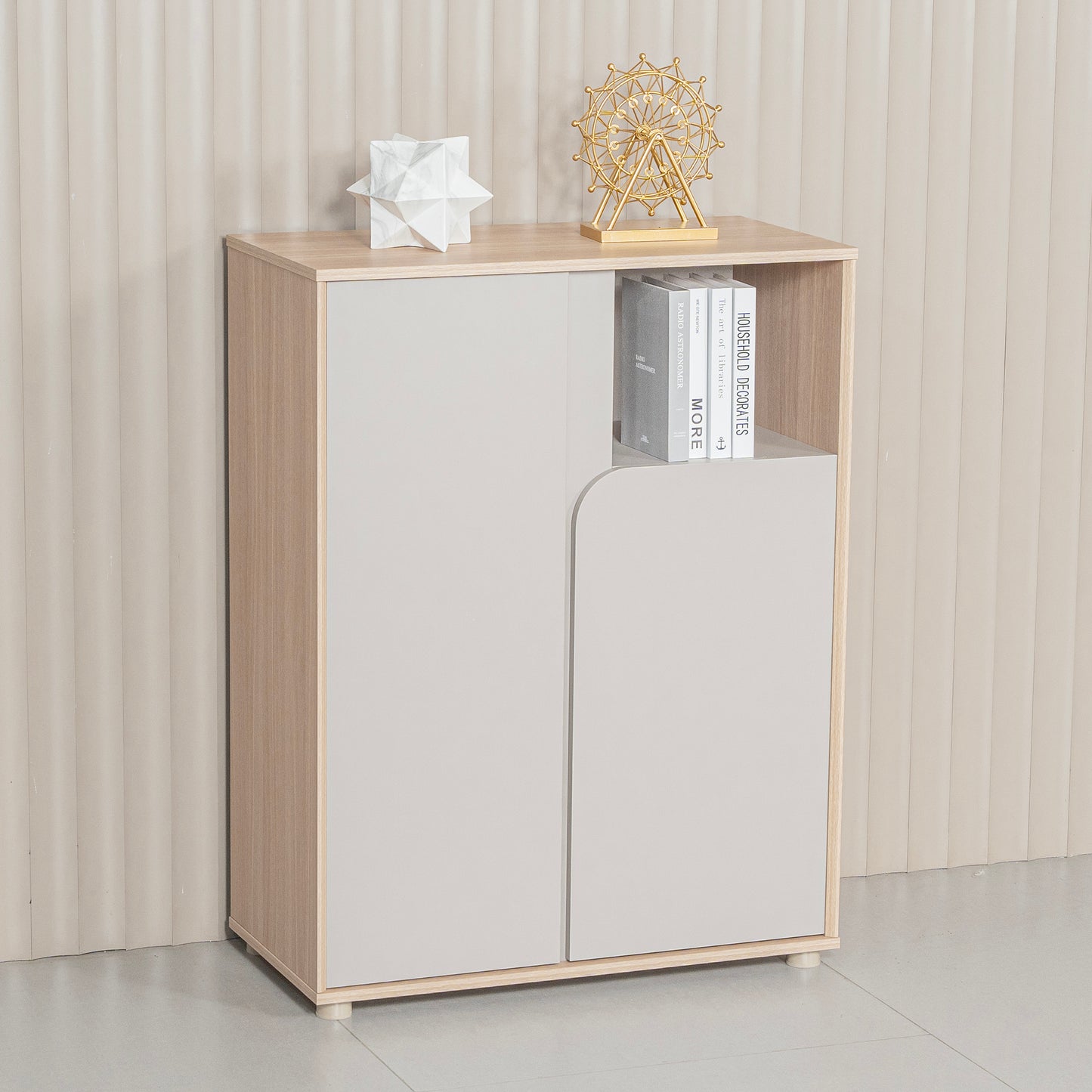 KELIAN Credenza Cabinet 80cm – Oak