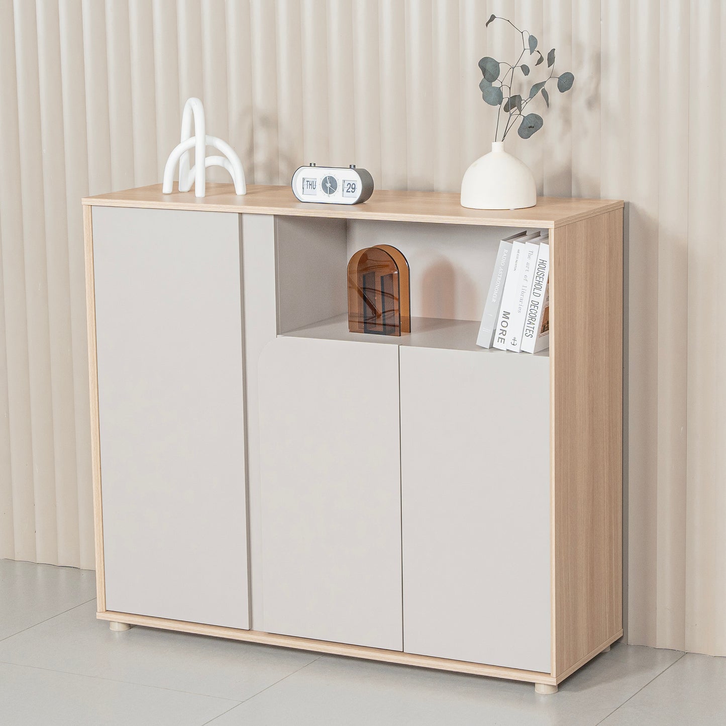 KELIAN Credenza Cabinet 120cm – Oak