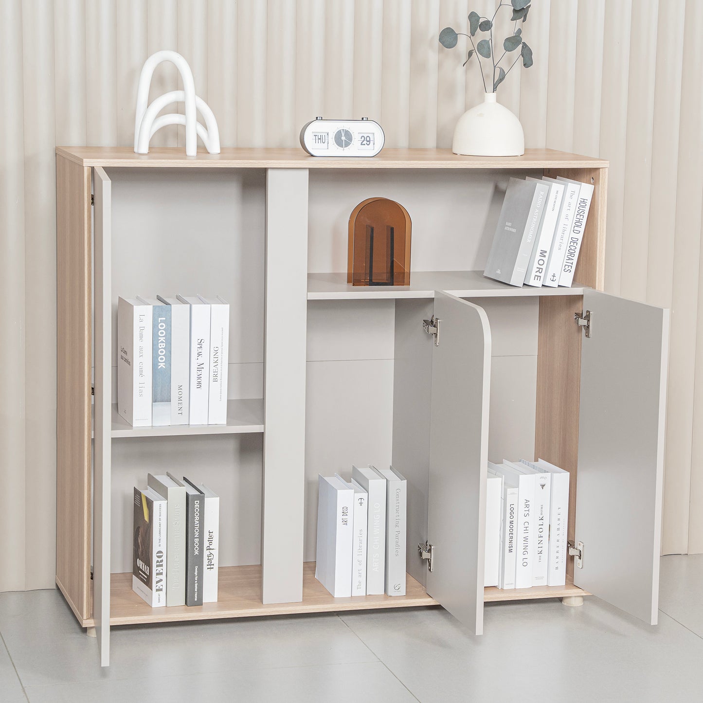 KELIAN Credenza Cabinet 120cm – Oak