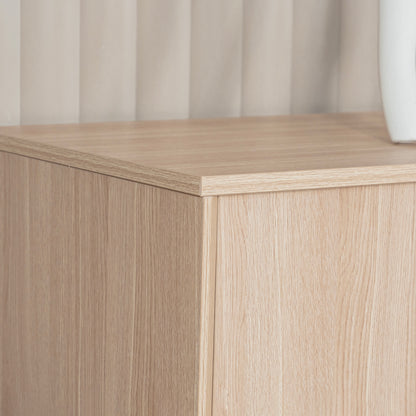KELIAN 200cm Wall Storage & Display Unit  Oak - 110cm High