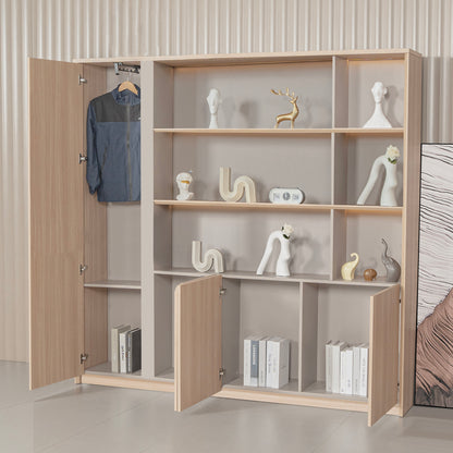 KELIAN  Display Wall Unit 200cm - Oak