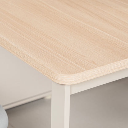 KELSEY 2-Person Back-to-Back Workstation 140x200cm - Oak
