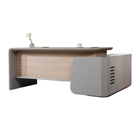 WESLEY Executive Desk Left Return 180cm - Oak