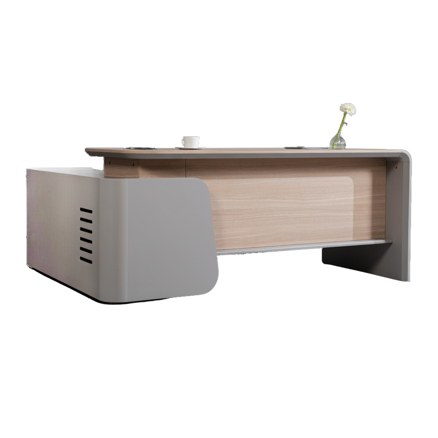 WESLEY Executive Desk Right Return 180cm - Oak