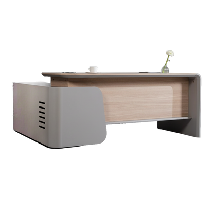 WESLEY Executive Desk Right Return 180cm - Oak