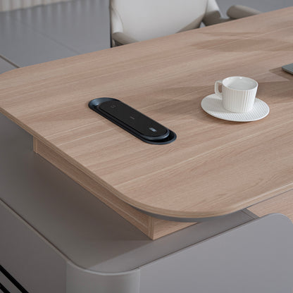 WESLEY Executive Desk Left Return 180cm - Oak