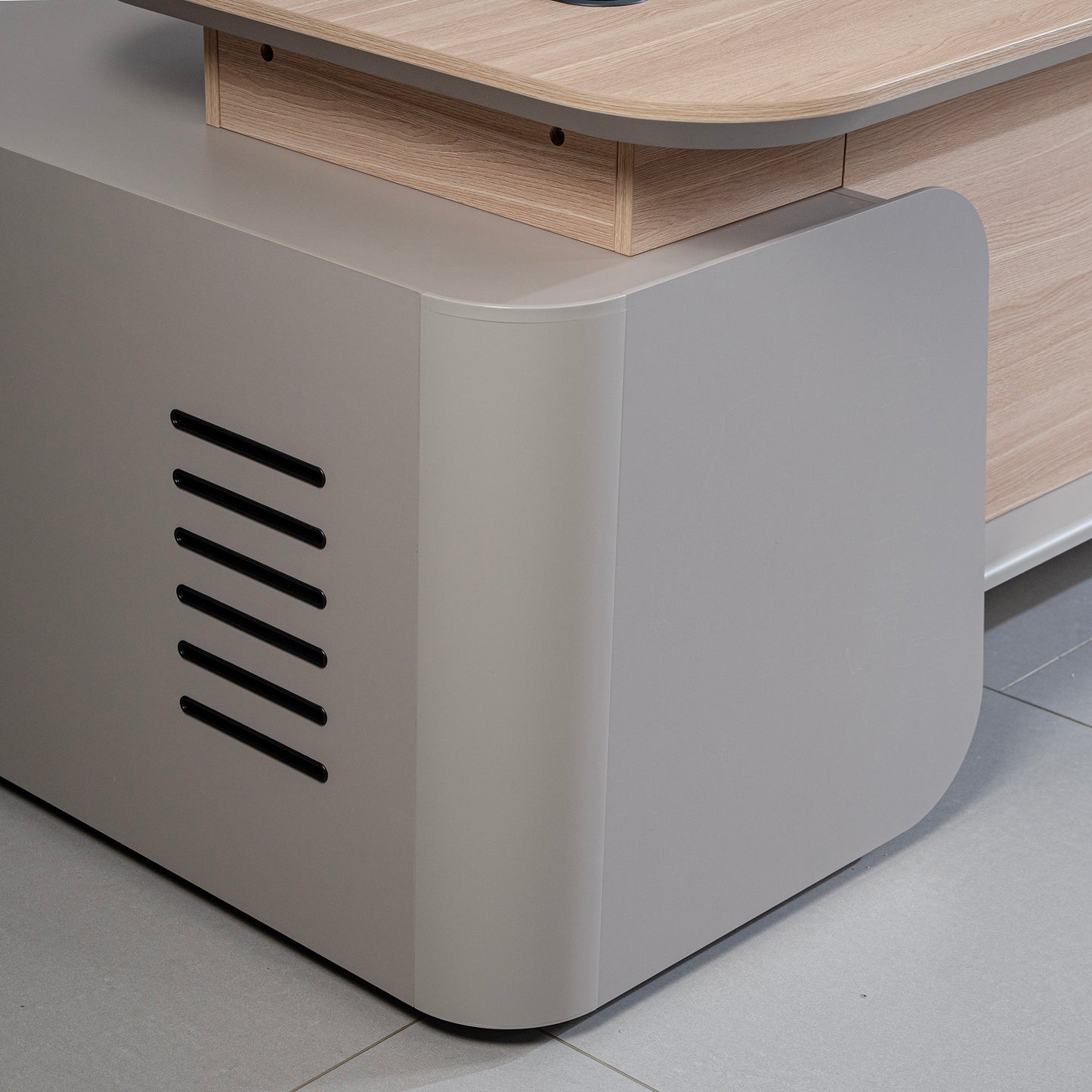 WESLEY Executive Desk Right Return 180cm - Oak