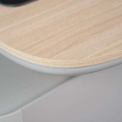SEVANI Executive Desk Left Return 240cm - Oak
