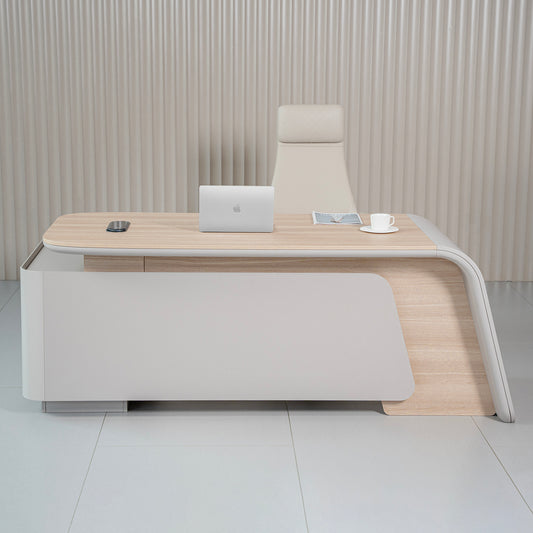 SEVANI Executive Desk Right Return 200cm - Oak