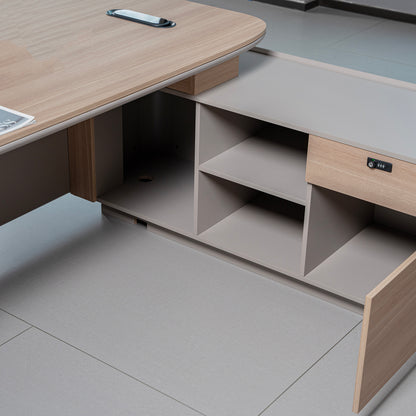 SEVANI Executive Desk Right Return 240cm - Oak