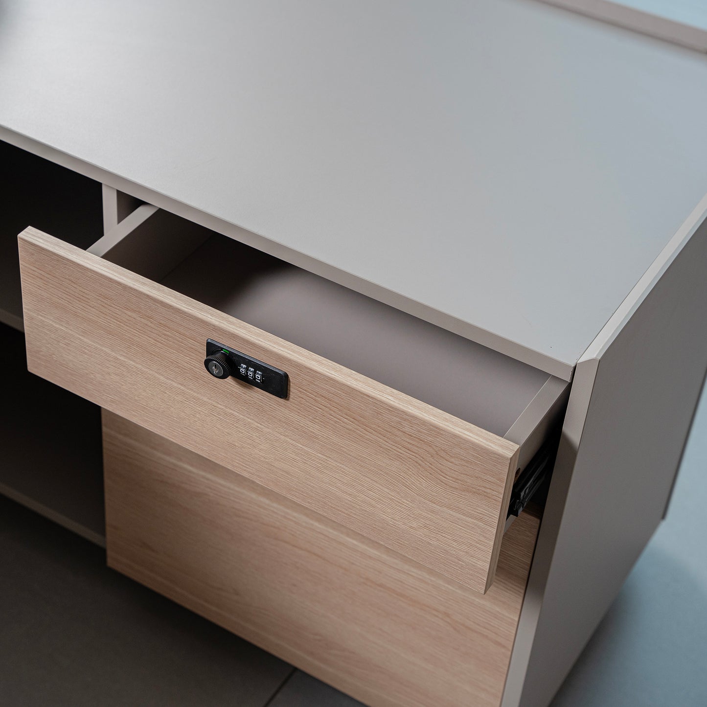 SEVANI Executive Desk Right Return - 200cm - Oak