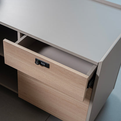 SEVANI Executive Desk Right Return - 200cm - Oak