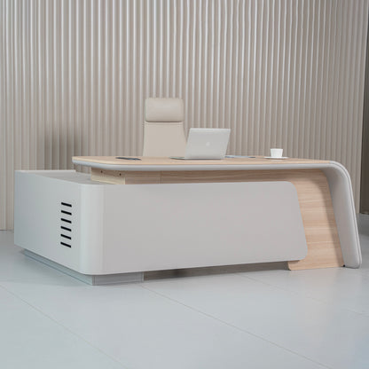 SEVANI Executive Desk Right Return - 200cm - Oak