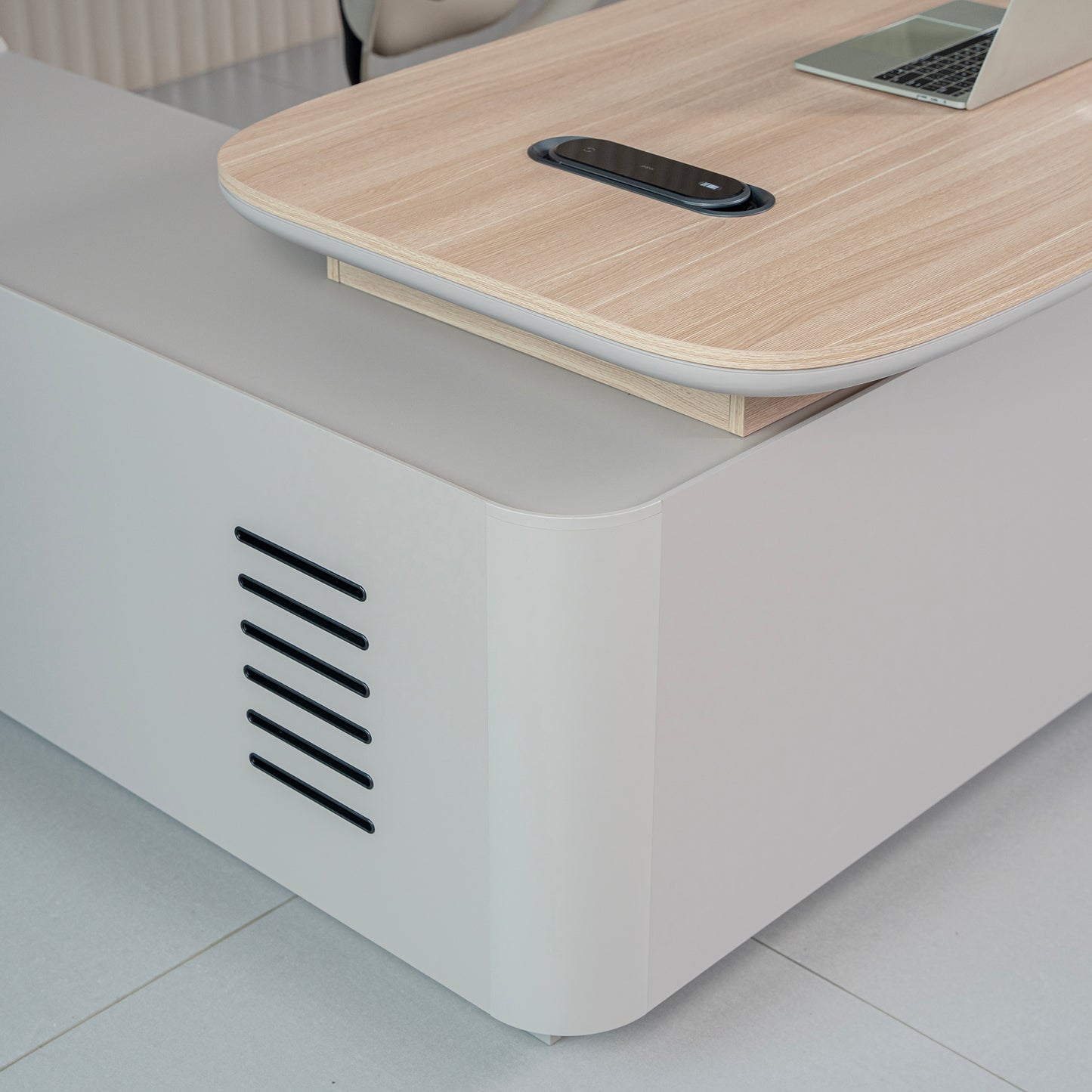 SEVANI Executive Desk Right Return - 200cm - Oak