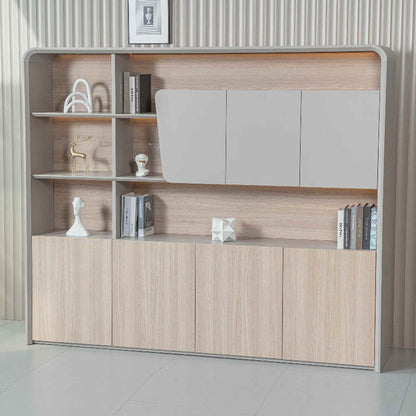 SEVANI Display Wall Unit - 240cm - Oak