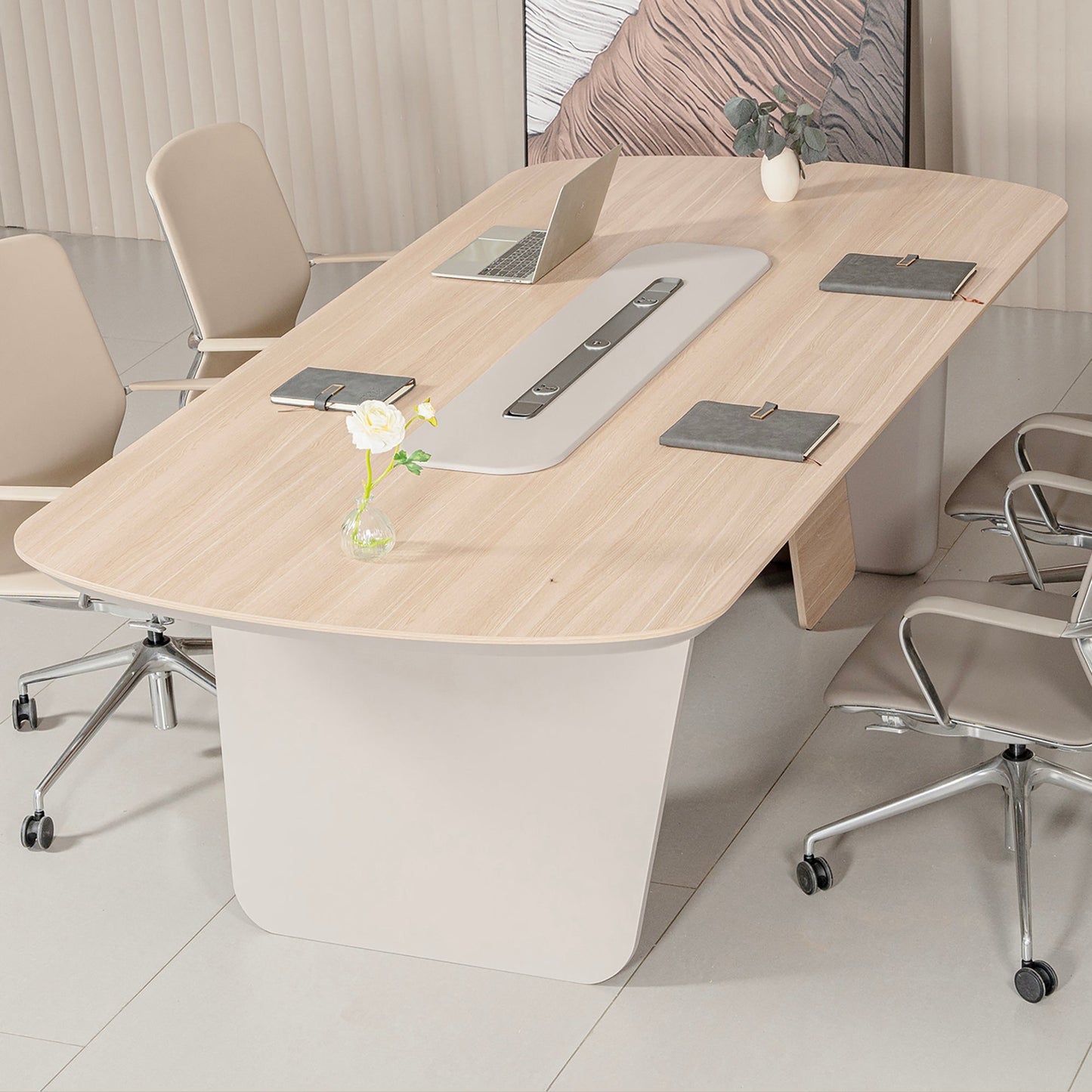 SEVANI Boardroom Meeting Table - 240cm - Oak