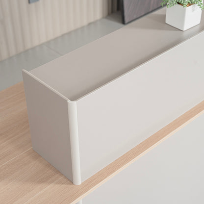 SEVANI  Reception Desk 240cm - Left Counter - Oak