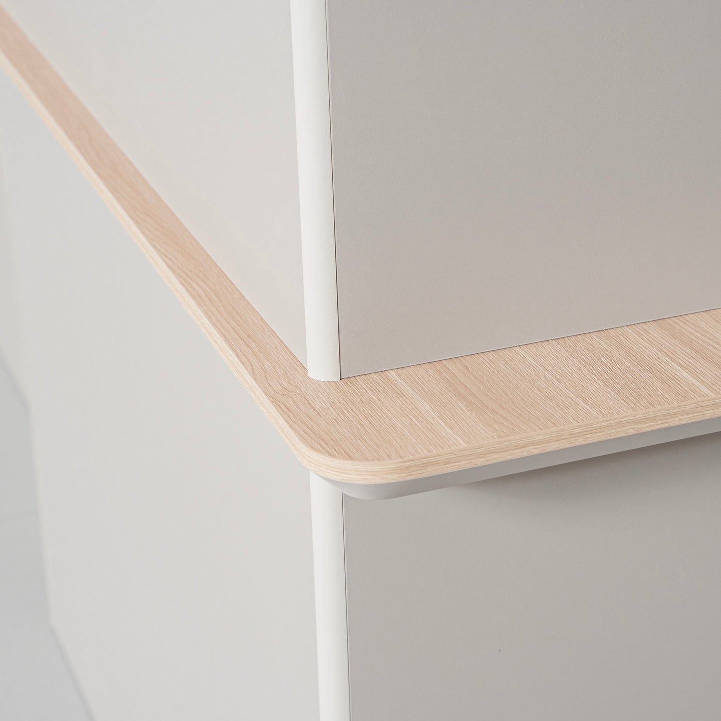 SEVANI  Reception Desk 240cm - Left Counter - Oak