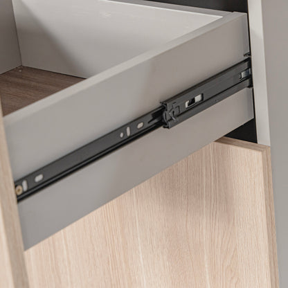 SEVANI  Reception Desk 240cm - Left Counter - Oak
