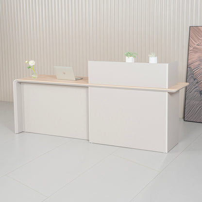 SEVANI  Reception Desk 240cm - Left Counter - Oak