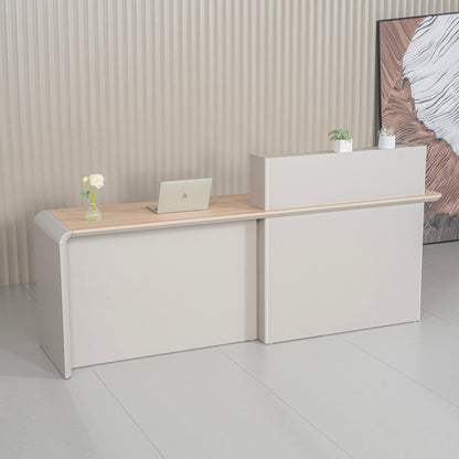SEVANI  Reception Desk 240cm - Left Counter - Oak